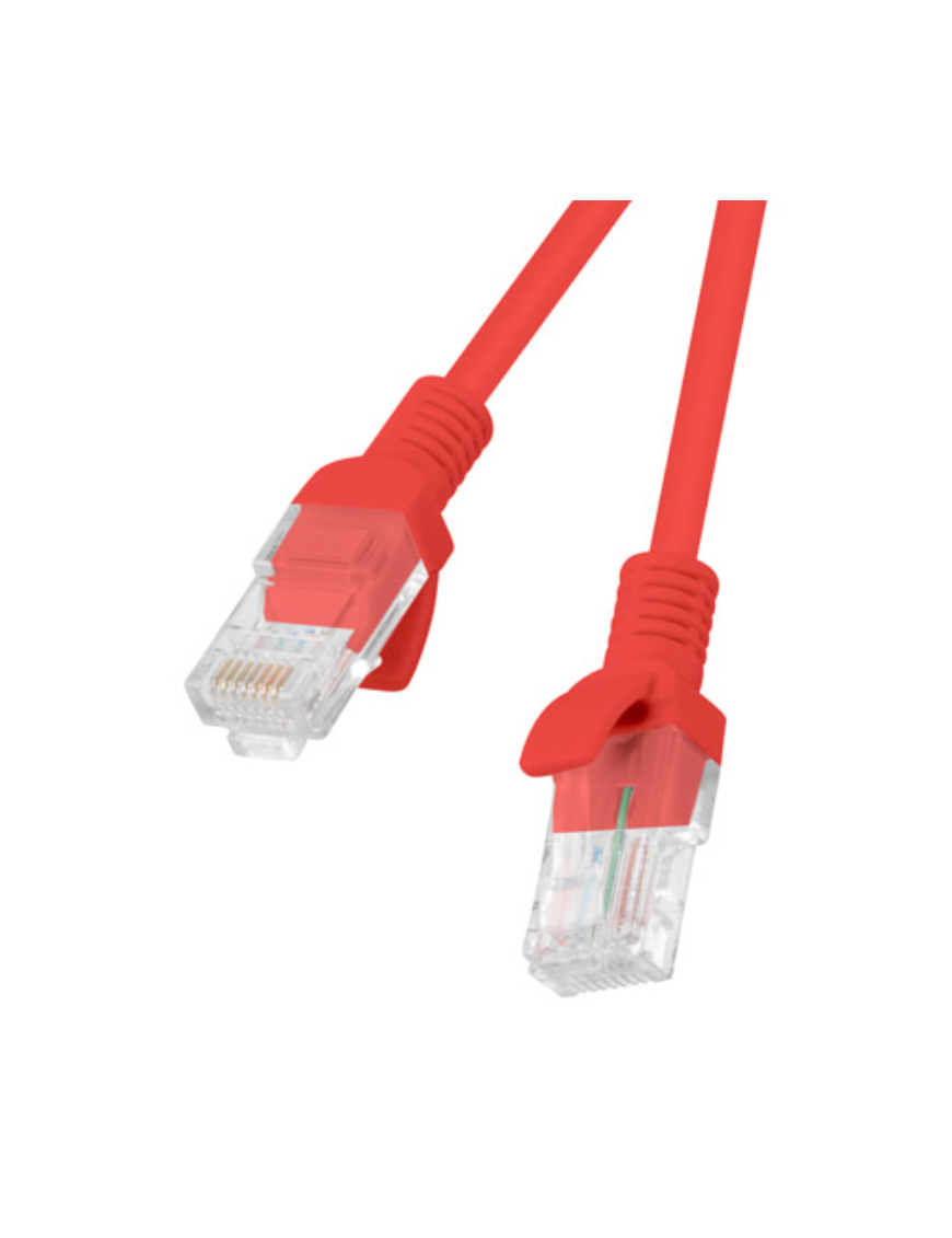 Lanberg PCU6-10CC-0300-R cable de red Rojo 3 m Cat6 U/UTP (UTP)