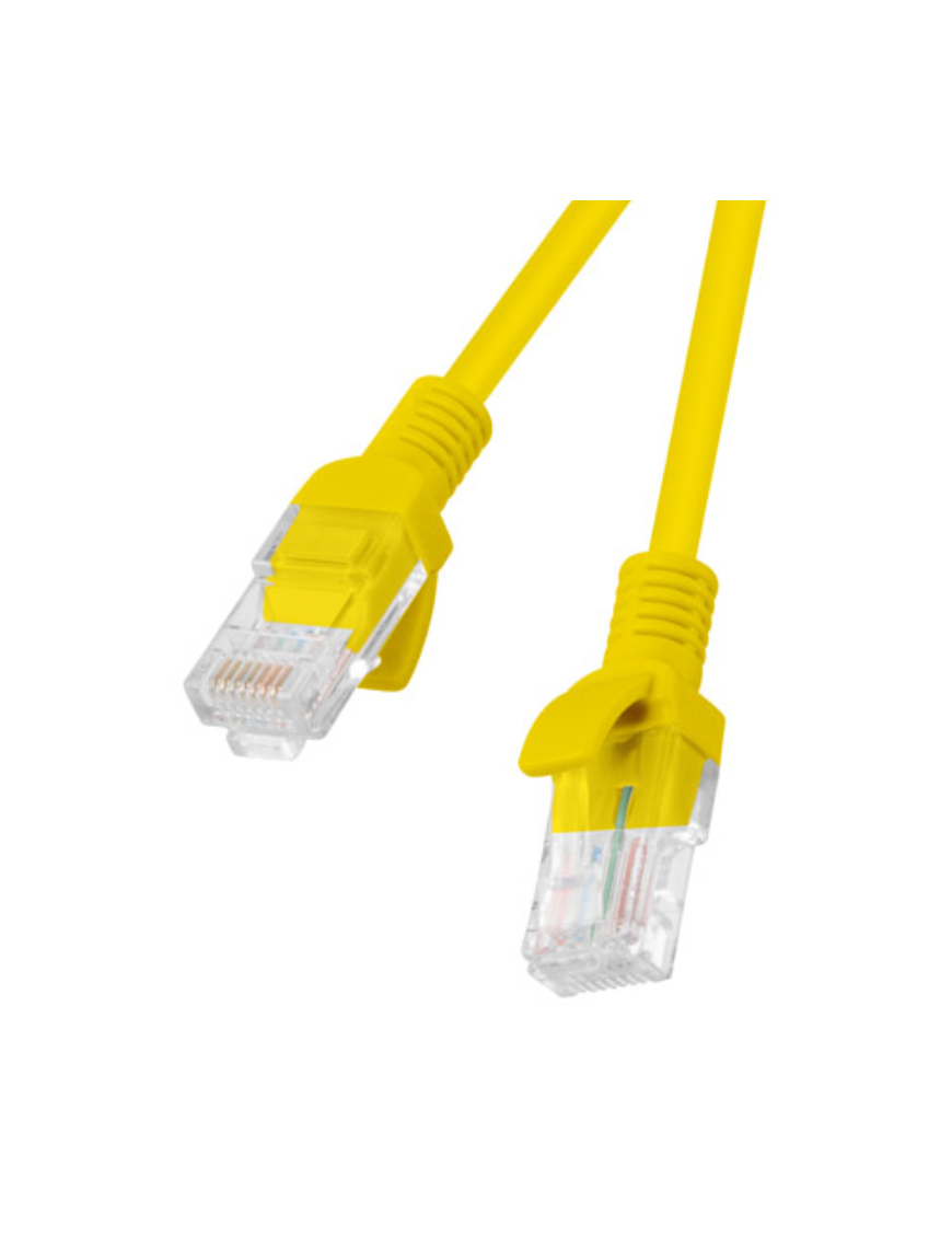 Lanberg PCU6-10CC-0300-Y cable de red Amarillo 3 m Cat6 U/UTP (UTP)