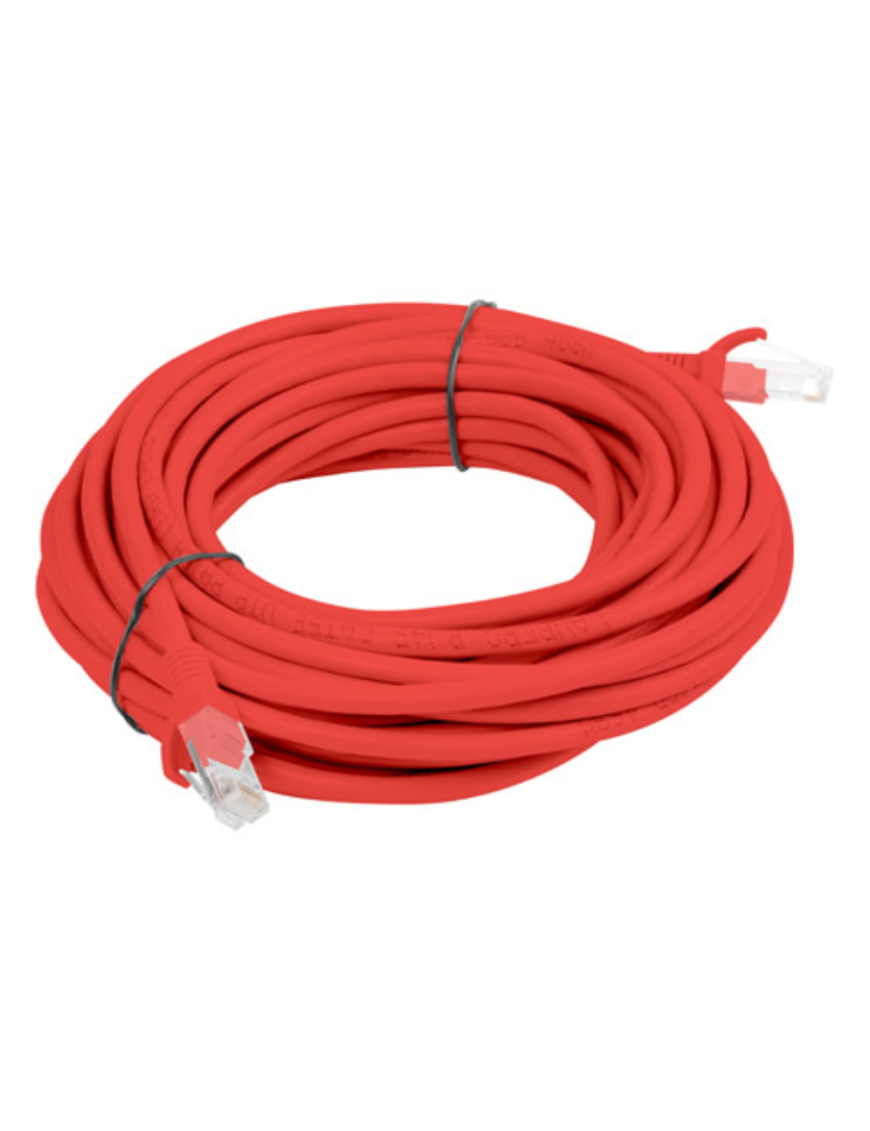 Lanberg PCU6-10CC-0500-R cable de red Rojo 5 m Cat6 U/UTP (UTP)