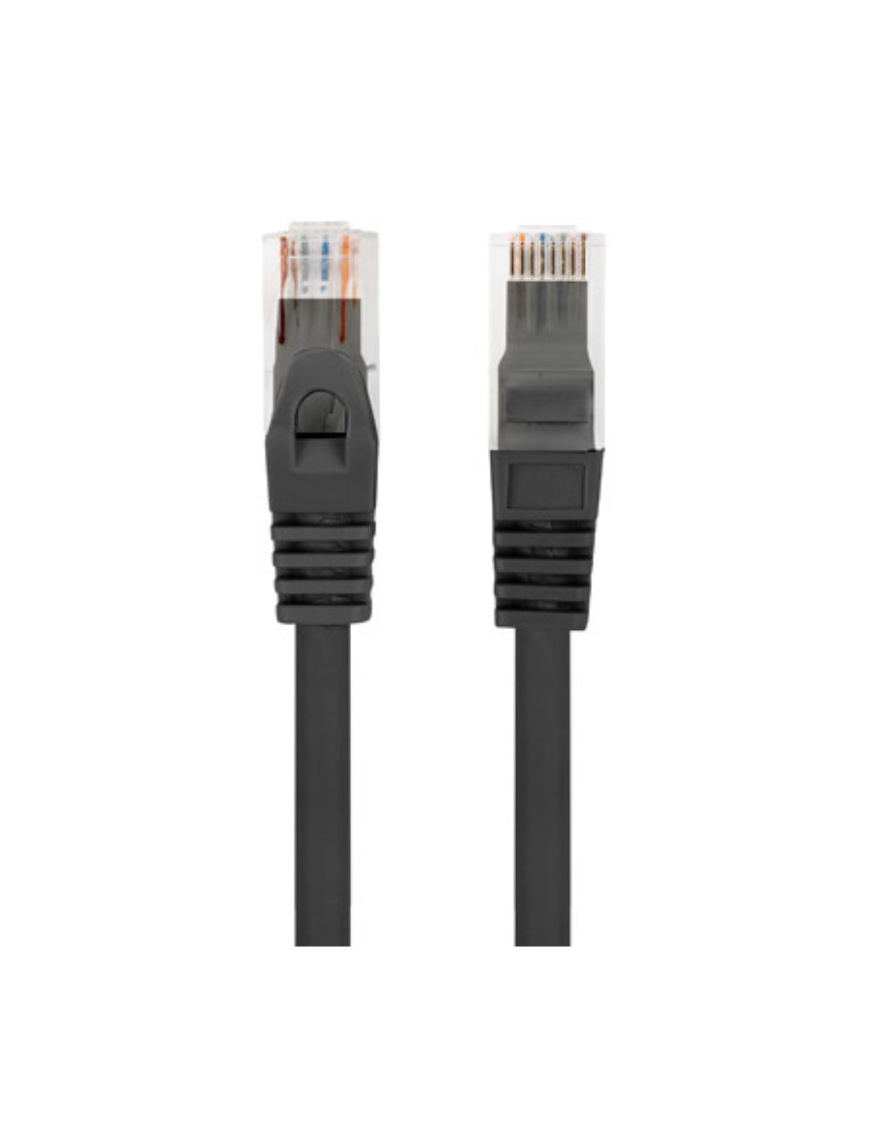 Lanberg PCU6-10CU-0050-BK cable de red Negro 0,5 m Cat6 U/UTP (UTP)