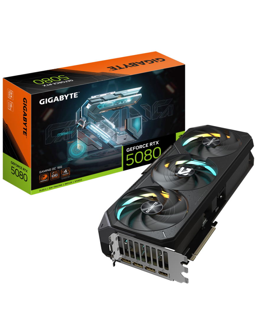 GIGABYTE GeForce RTX 5080 GAMING OC 16G Tarjeta Gráfica
