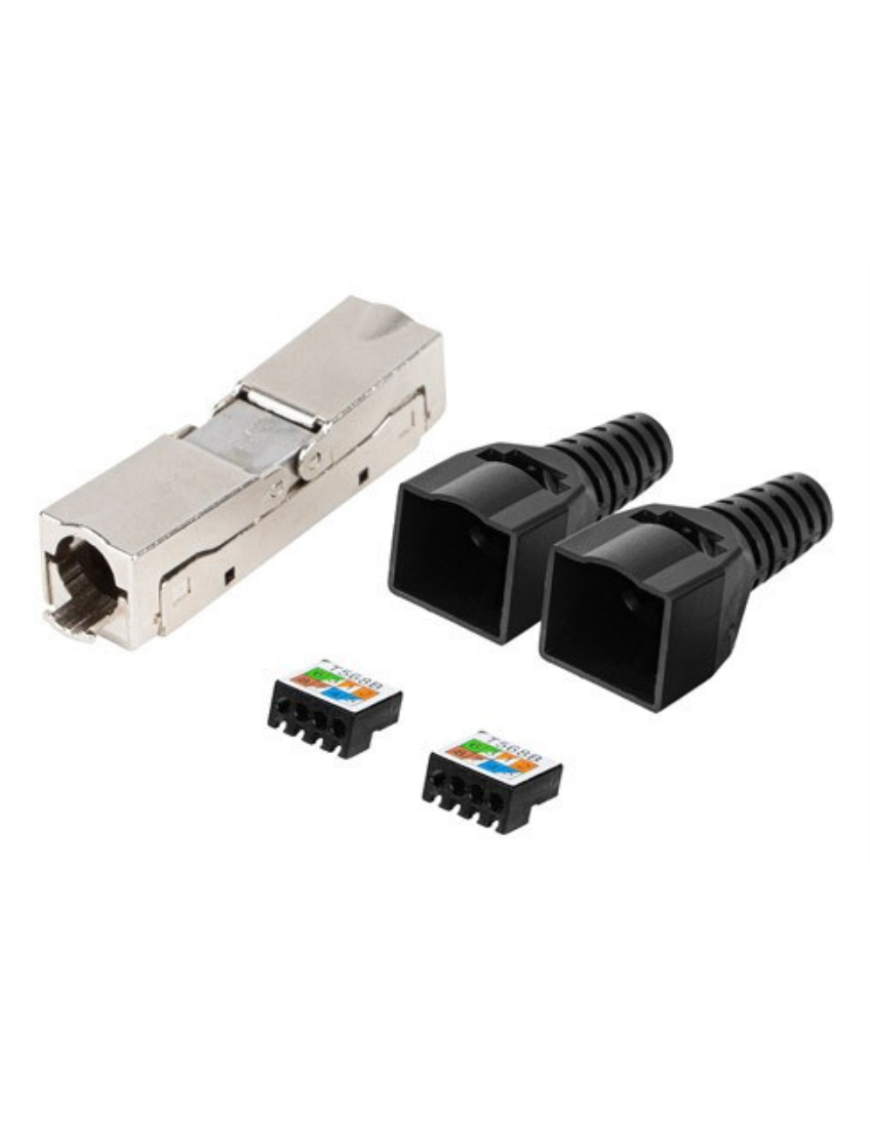 Lanberg PL2S6-6000TL conector RJ-45 Negro