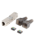 Lanberg PL2SA-6000TL conector RJ-45 Plata, Transparente