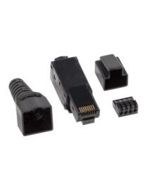 Lanberg PLU-6000TL conector RJ-45 Negro