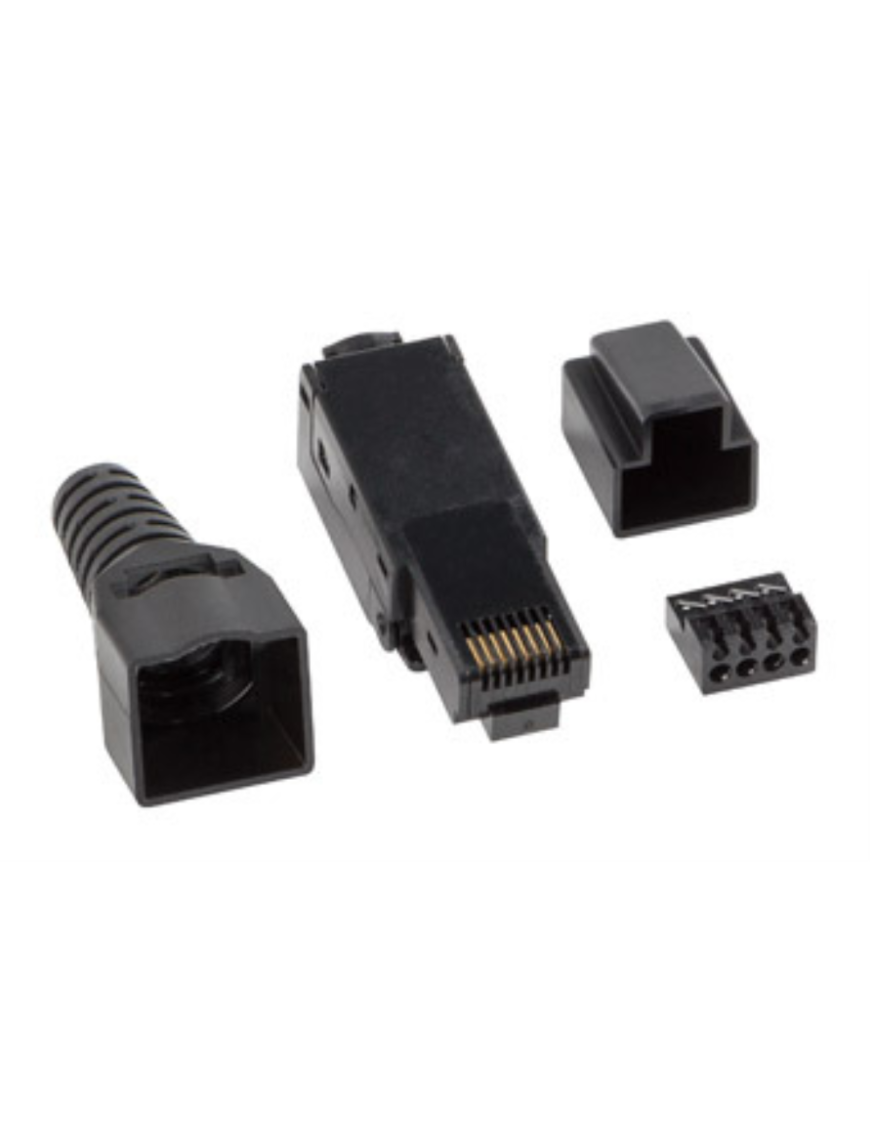 Lanberg PLU-6000TL conector RJ-45 Negro