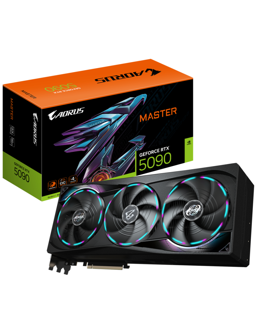 GIGABYTE AORUS GeForce RTX 5090 MASTER 32G Tarjeta Gráfica