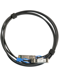 Mikrotik XS+DA0001 Cable de fibra óptica e InfiniBand 1 m SFP/SFP+/SFP28 Negro