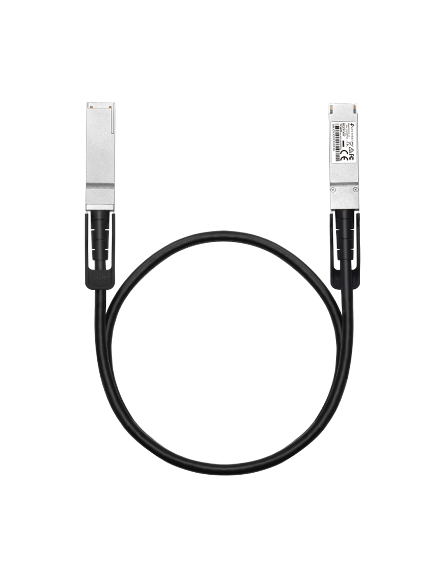 TP-Link Omada SM9220-1M Cable de fibra óptica e InfiniBand QSFP28 Twinax Negro