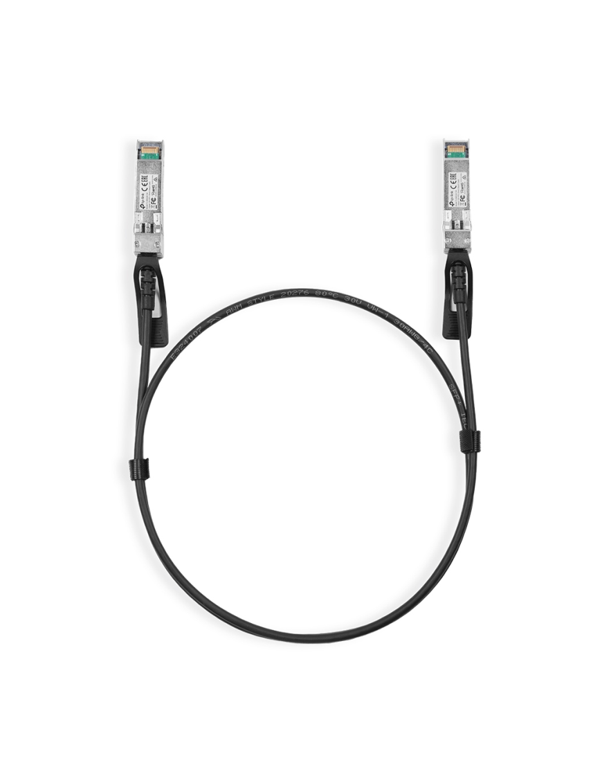 TP-Link TL-SM5220-1M Cable de fibra óptica e InfiniBand SFP+ DAC Negro