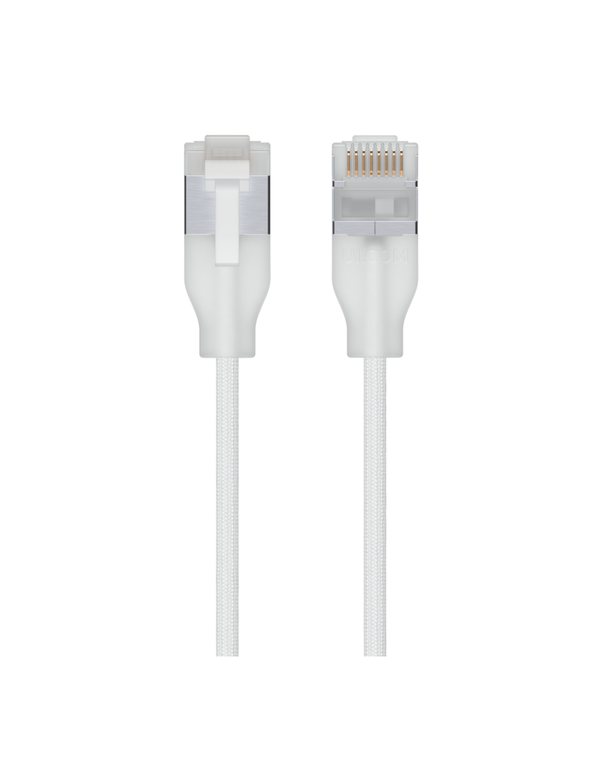 Ubiquiti UACC-Cable-Patch-EL-C6A-3M-W cable de red Translúcido, Blanco Cat6a