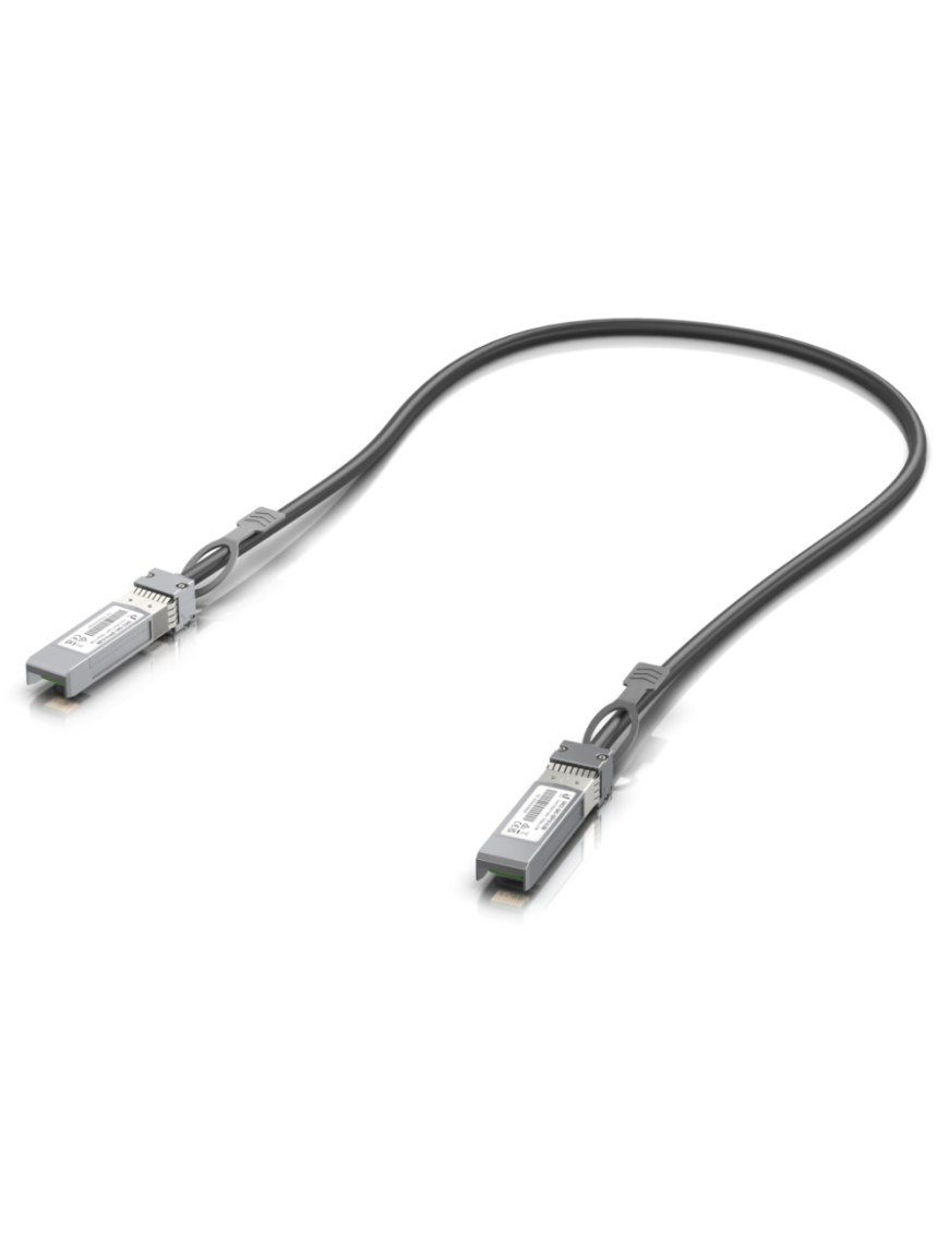 Ubiquiti UACC-DAC-SFP10-0.5M Cable de fibra óptica e InfiniBand 0,5 m SFP+ Negro