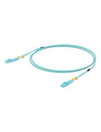 Ubiquiti UniFi ODN 5m cable de fibra optica LC OM3 Color aguamarina
