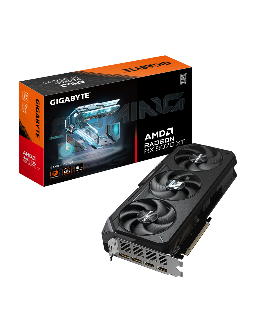 GIGABYTE Radeon RX 9070 XT GAMING OC 16G Tarjeta Gráfica