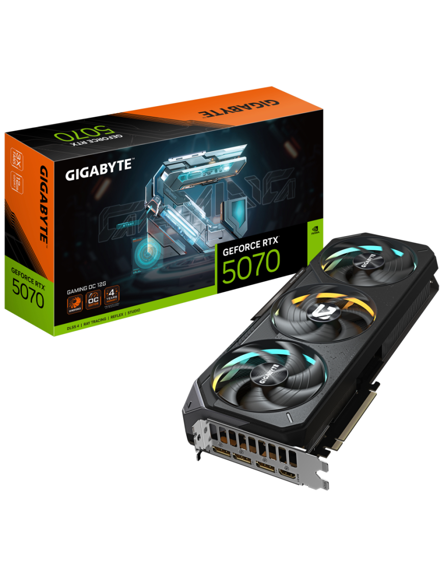 GIGABYTE GeForce RTX 5070 GAMING OC 12G Tarjeta Gráfica