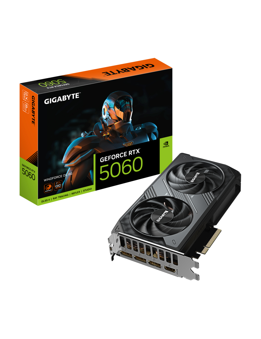 GIGABYTE GeForce RTX 5060 WINDFORCE OC 8G Tarjeta Gráfica