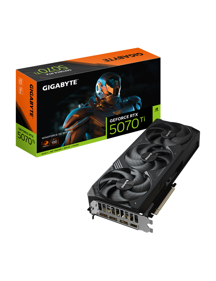 GIGABYTE GeForce RTX 5070 Ti WINDFORCE OC SFF 16G Tarjeta Gráfica