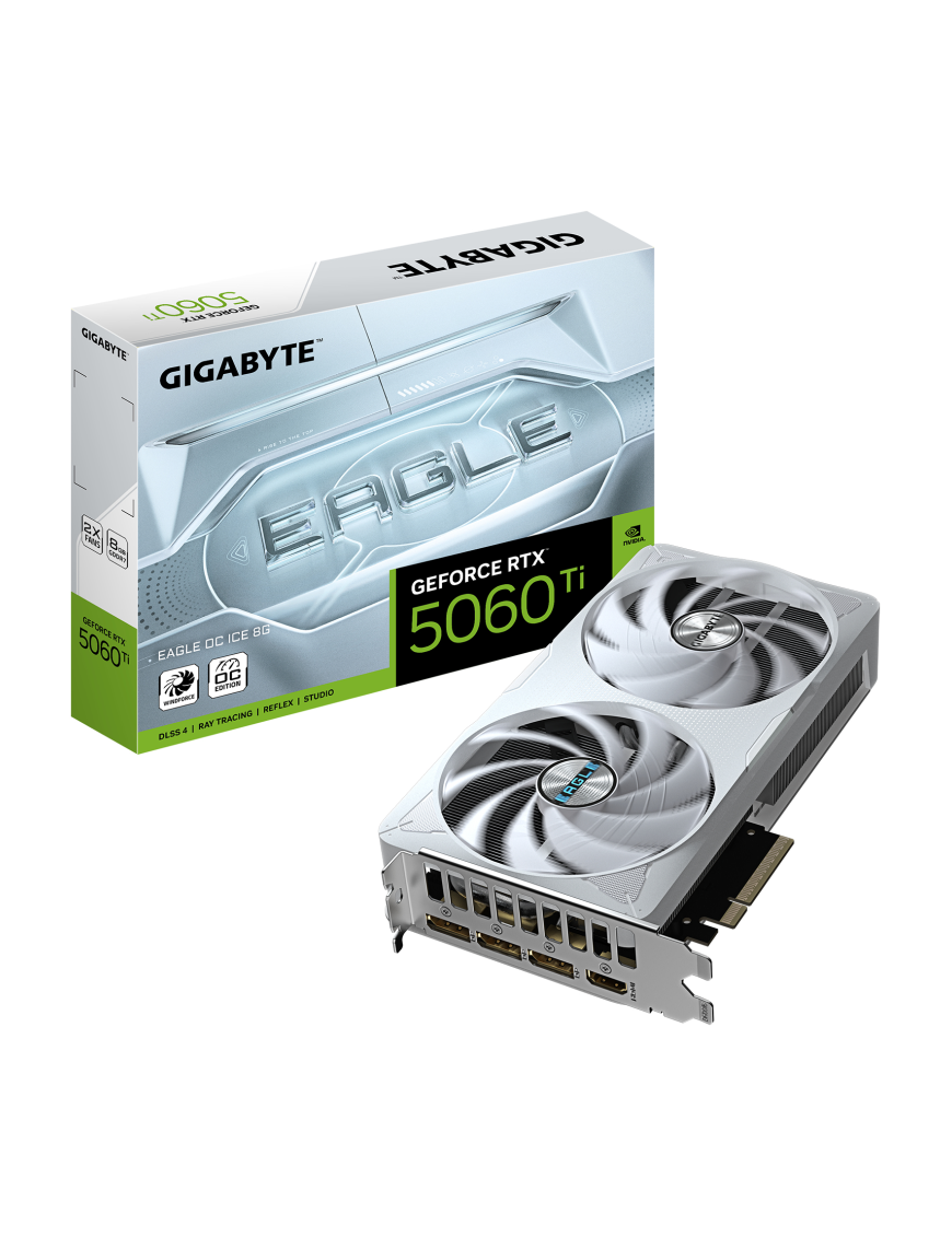 GIGABYTE GeForce RTX 5060 Ti EAGLE OC ICE 8G Tarjeta Gráfica