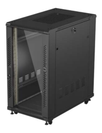 Lanberg FF01-6022-12B armario rack 22U Rack o bastidor independiente Negro