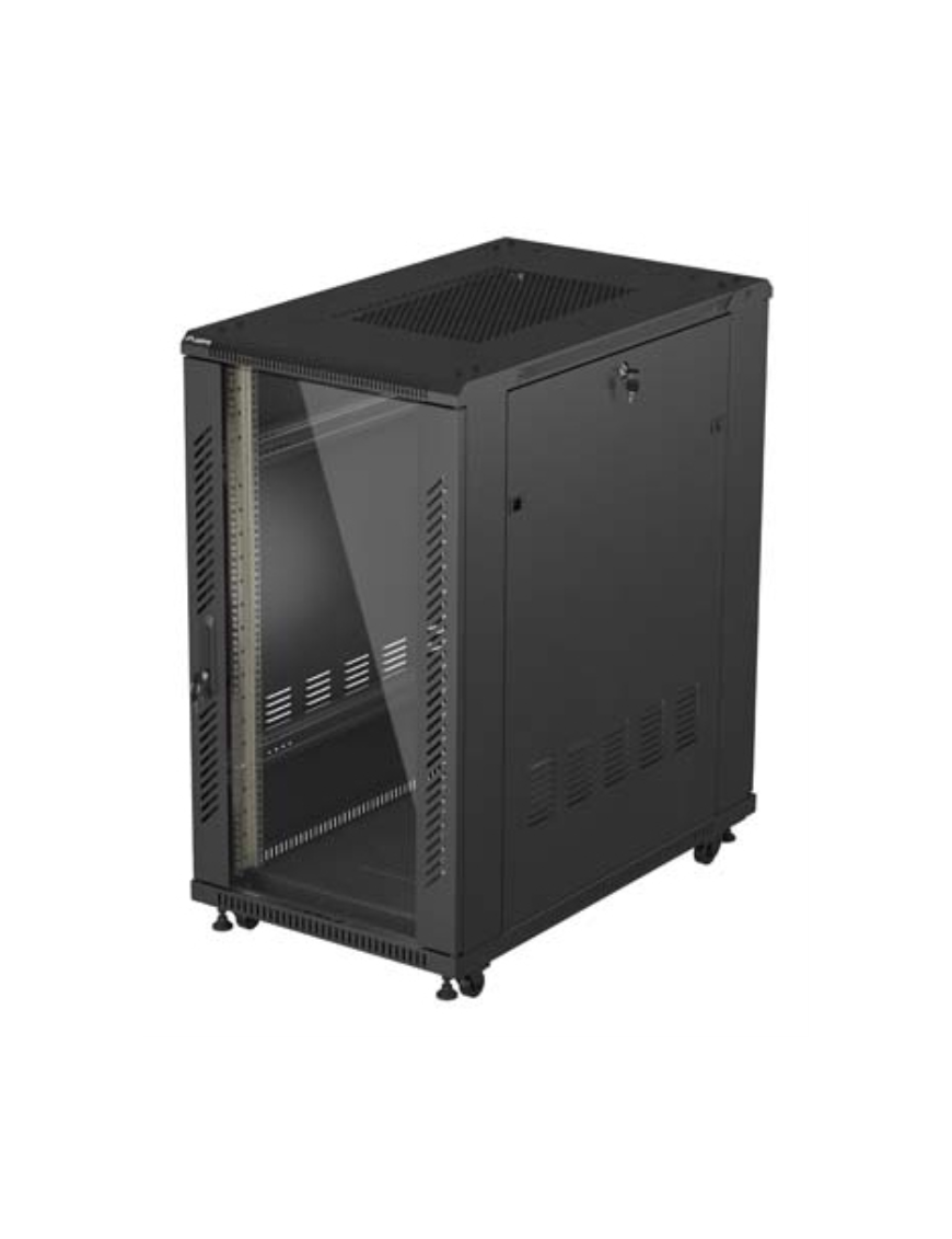Lanberg FF01-6022-12B armario rack 22U Rack o bastidor independiente Negro