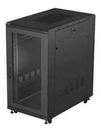 Lanberg FF01-6022-23B armario rack 22U Rack o bastidor independiente Negro