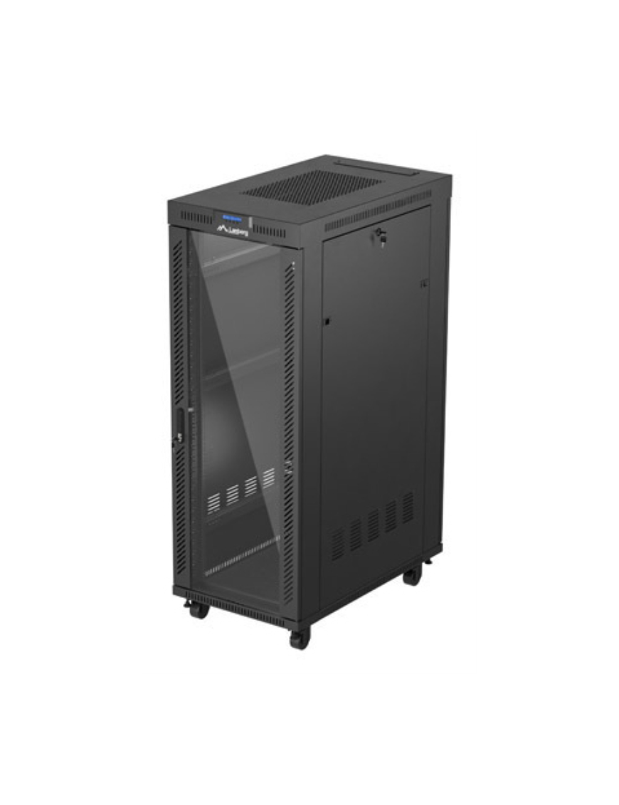 Lanberg FF01-6032-12BL armario rack 32U Bastidor para instalación en suelo Negro