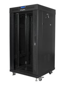 Lanberg FF01-6622-12BL armario rack 22U Rack o bastidor independiente Negro