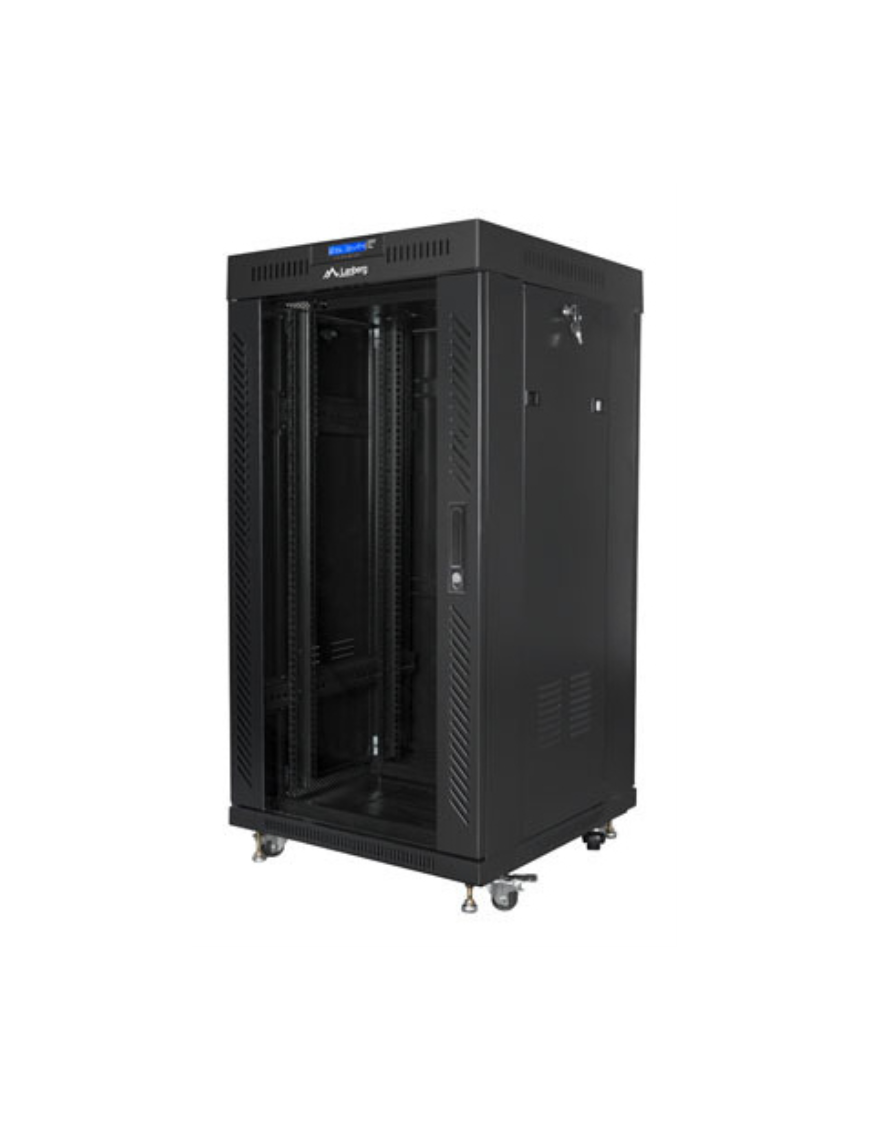 Lanberg FF01-6622-12BL armario rack 22U Rack o bastidor independiente Negro