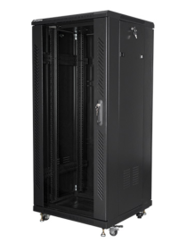 Lanberg FF01-6627-12B armario rack 27U Rack o bastidor independiente Negro
