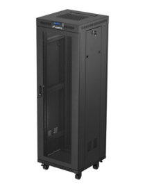 Lanberg FF01-6637-23BL armario rack 37U Rack o bastidor independiente Negro