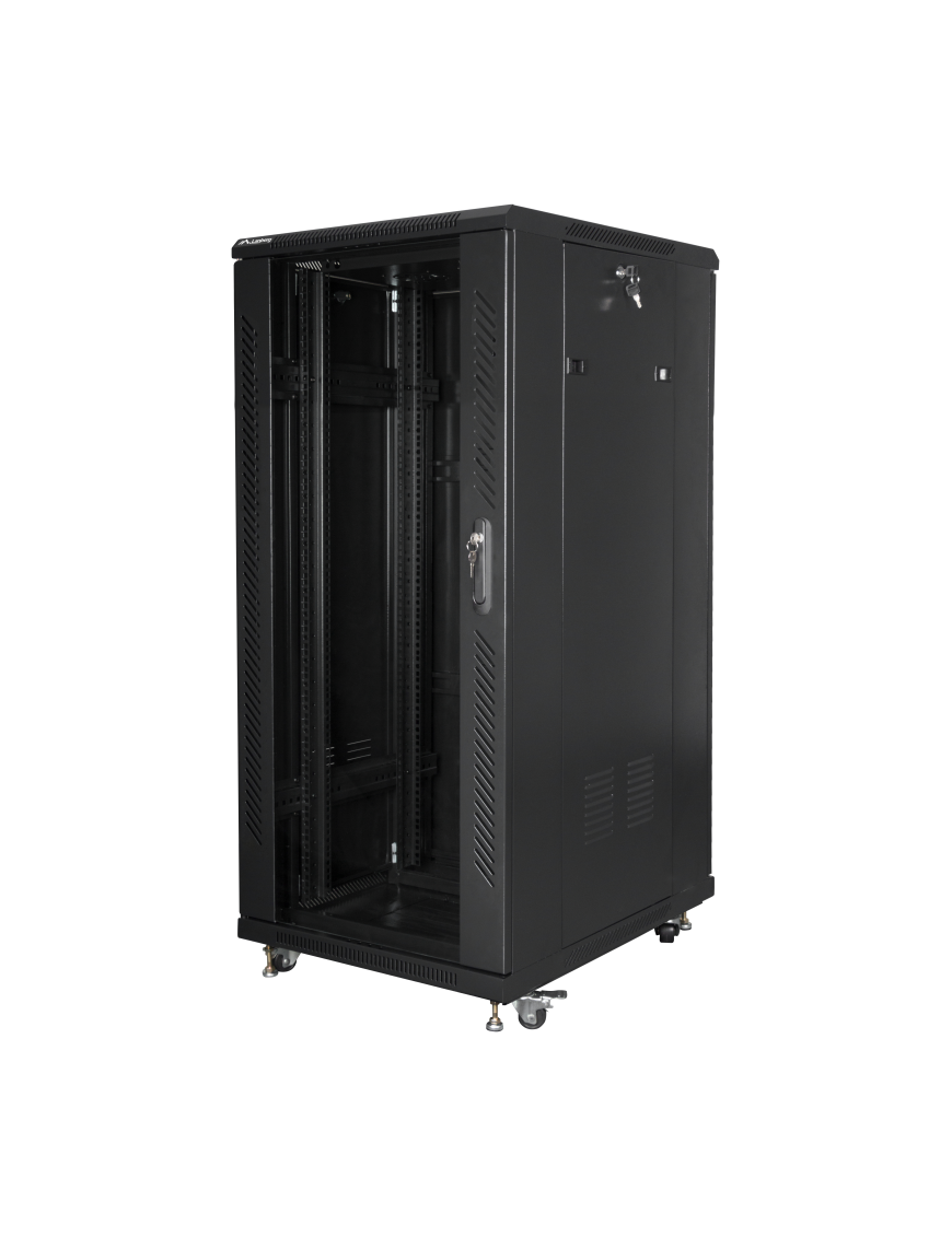 Lanberg FF01-6827-12BL armario rack 27U Rack o bastidor independiente Negro