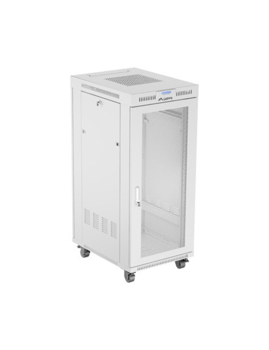 Lanberg FF01-6827-23SL armario rack 27U Bastidor para instalación en suelo Gris