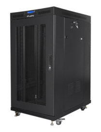 Lanberg FF01-8022-23BL armario rack 22U Rack o bastidor independiente Negro