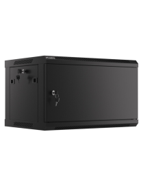 Lanberg WF01-6406-00B armario rack 6U Bastidor de pared Negro
