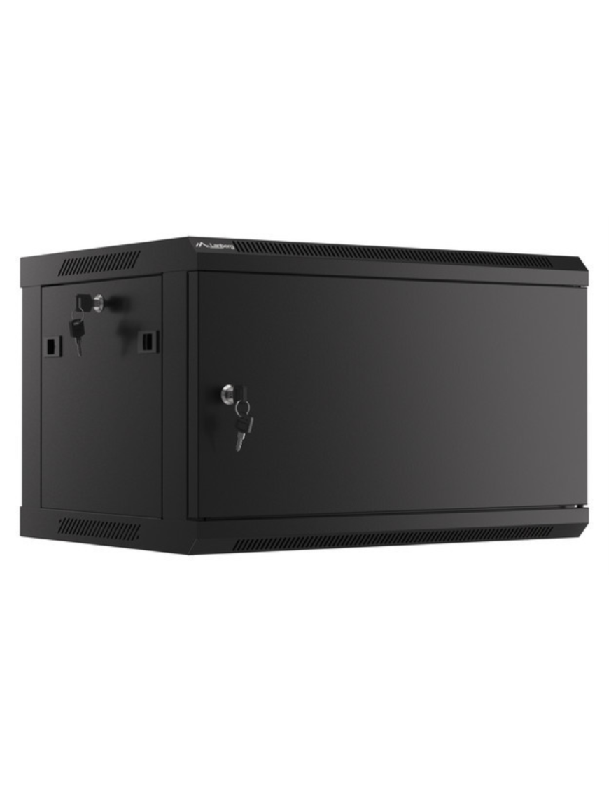 Lanberg WF01-6406-00B armario rack 6U Bastidor de pared Negro