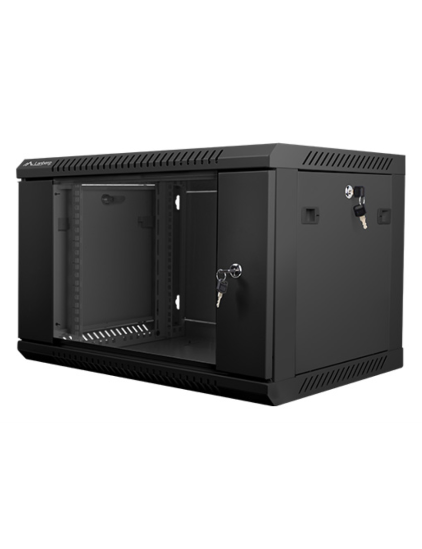 Lanberg WF01-6406-10B armario rack 6U Bastidor de pared Negro