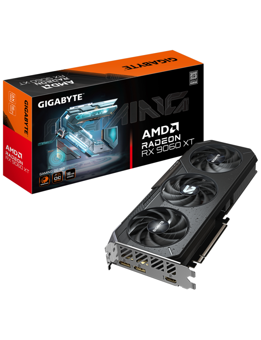 GIGABYTE Radeon RX 9060 XT GAMING OC 16G Tarjeta Gráfica