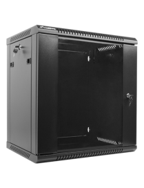 Lanberg WF01-6412-10B armario rack 12U Bastidor de pared Negro