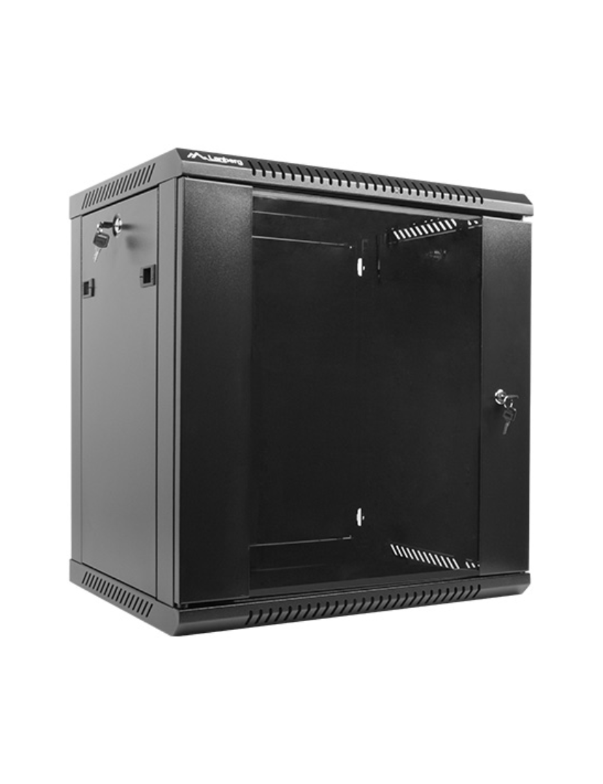 Lanberg WF01-6412-10B armario rack 12U Bastidor de pared Negro