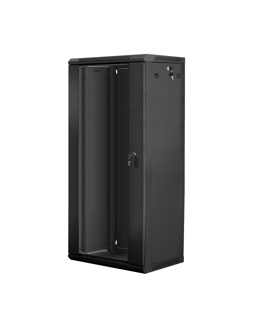 Lanberg WF01-6427-10B armario rack 27U Bastidor de pared Negro