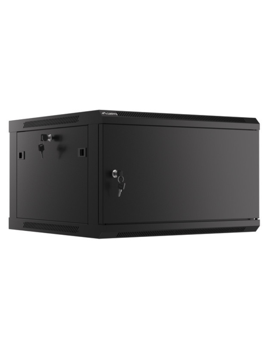 Lanberg WF01-6606-00B armario rack 6U Bastidor de pared Negro