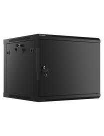 Lanberg WF01-6609-00B armario rack 9U Bastidor de pared Negro