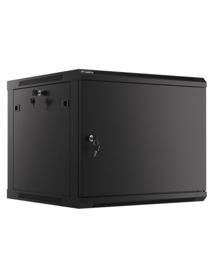 Lanberg WF01-6609-00B armario rack 9U Bastidor de pared Negro