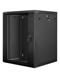 Lanberg WF01-6615-10B armario rack 15U Bastidor de pared Negro