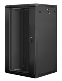 Lanberg WF01-6622-10B armario rack 22U Bastidor de pared Negro