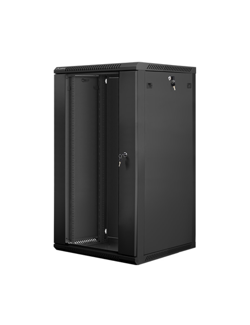 Lanberg WF01-6622-10B armario rack 22U Bastidor de pared Negro