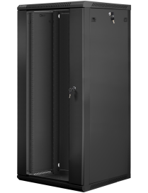 Lanberg WF01-6627-10B armario rack 27U Bastidor de pared Negro