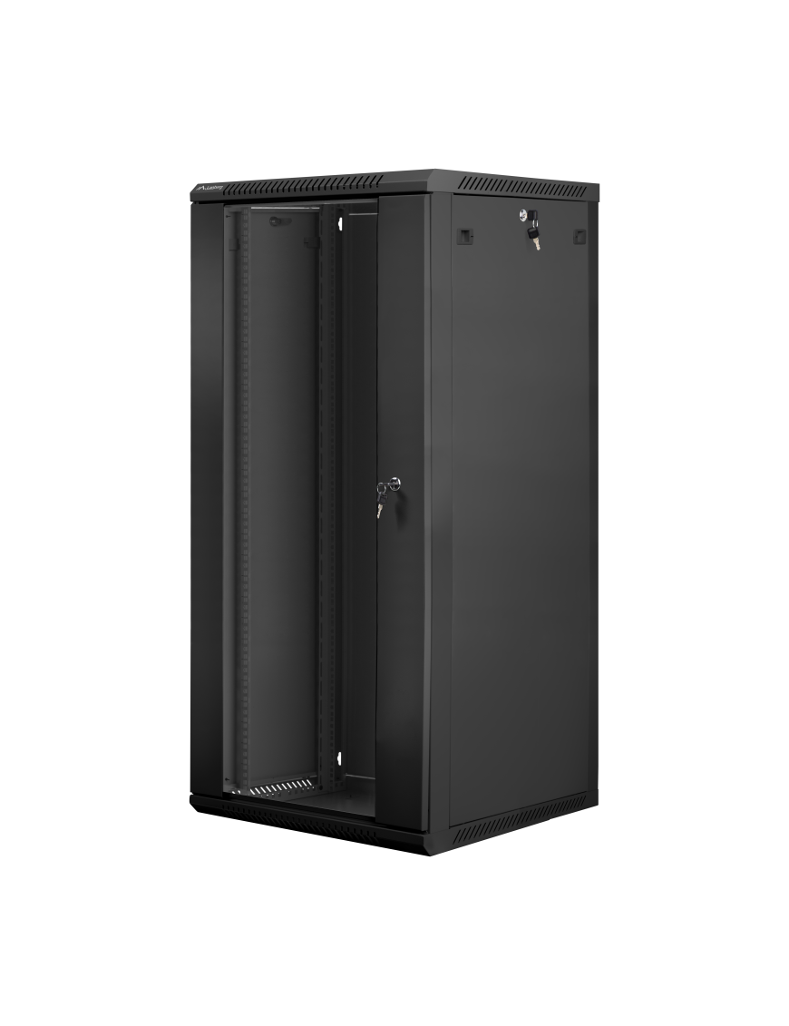 Lanberg WF01-6627-10B armario rack 27U Bastidor de pared Negro