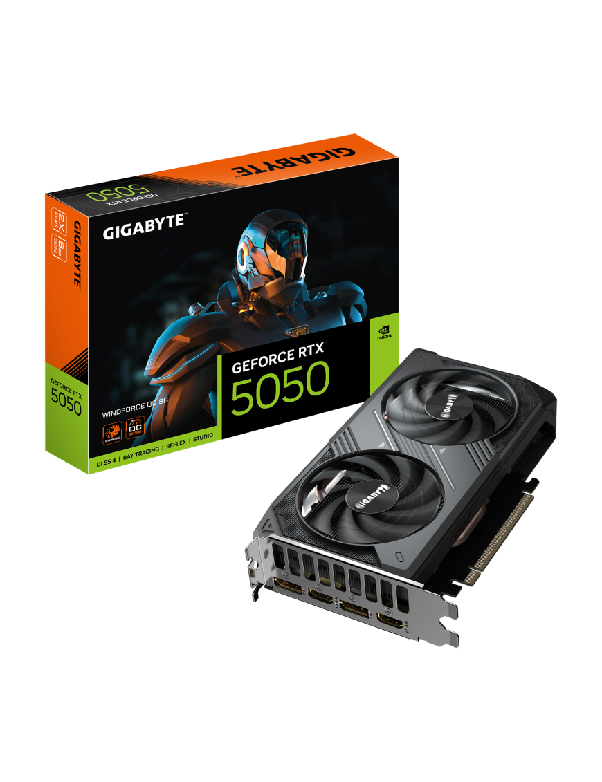 GIGABYTE GeForce RTX 5050 WINDFORCE OC 8G Tarjeta Gráfica