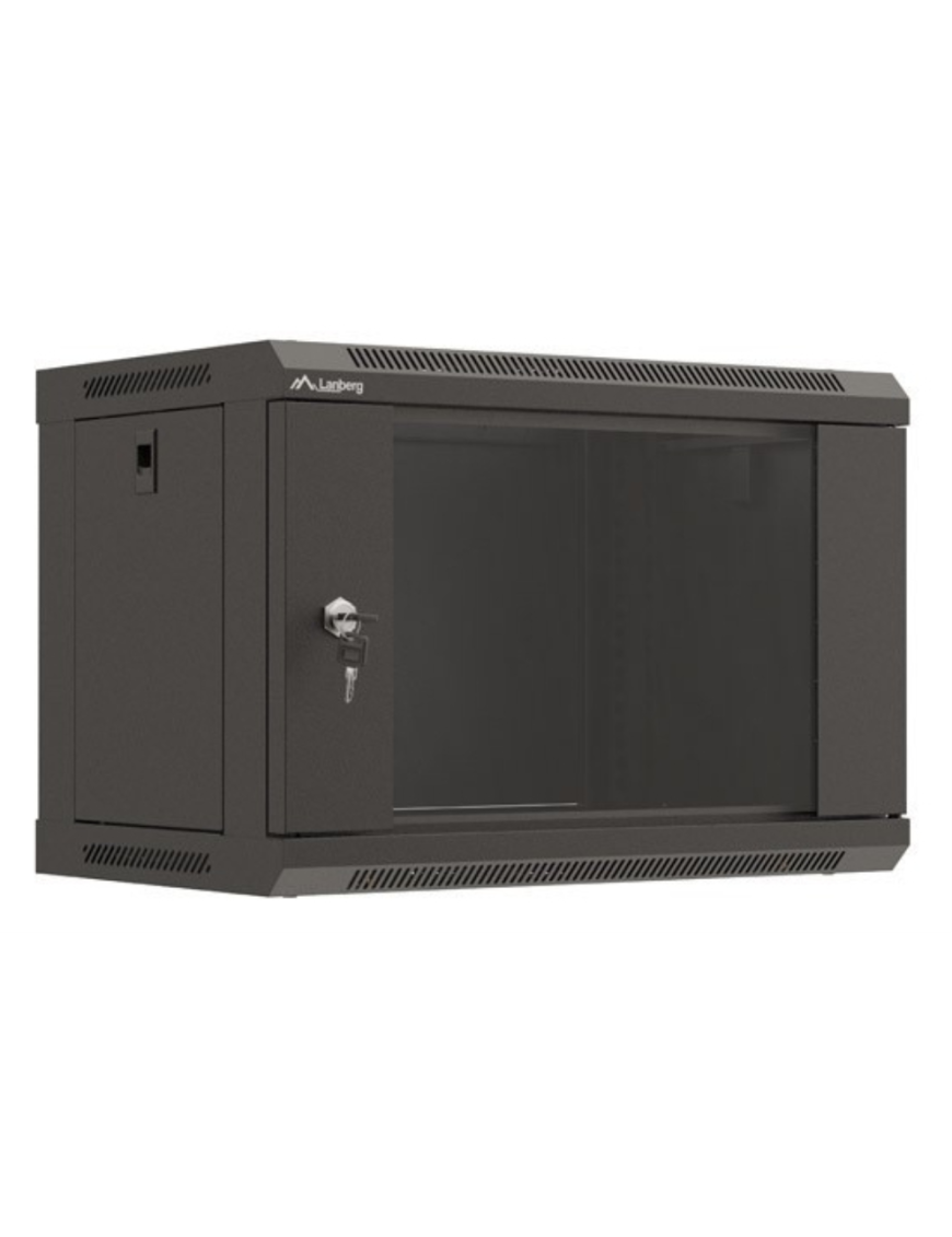 Lanberg WF03-5306-10B armario rack 6U Bastidor de pared Negro