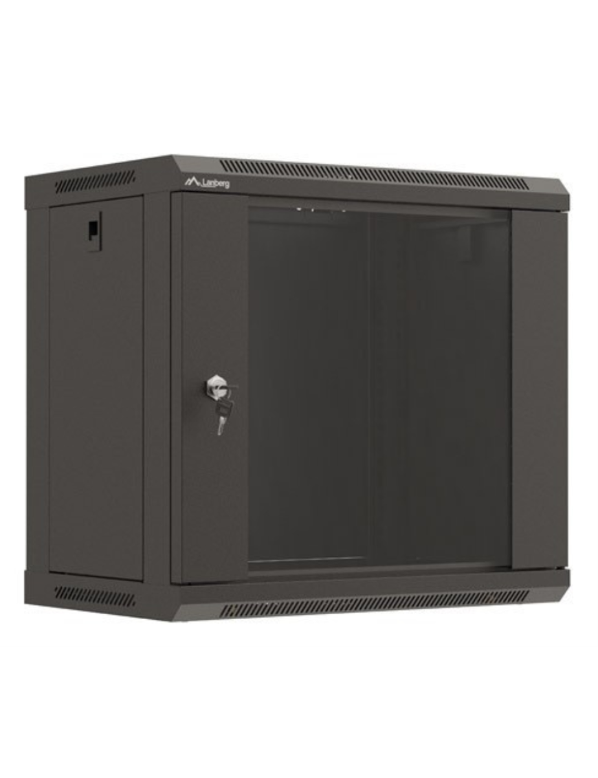 Lanberg WF03-5309-10B armario rack 9U Bastidor de pared Negro